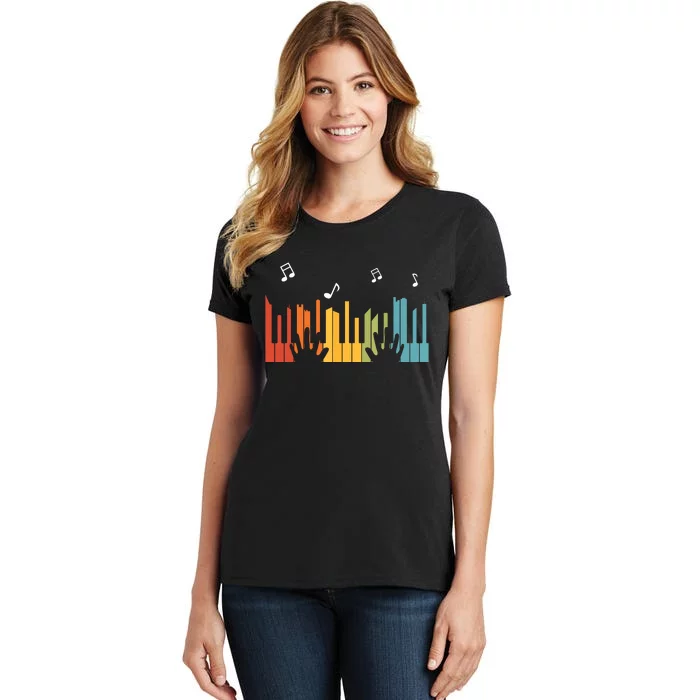 Keyboard Piano Player Gift Piano Women's T-Shirt