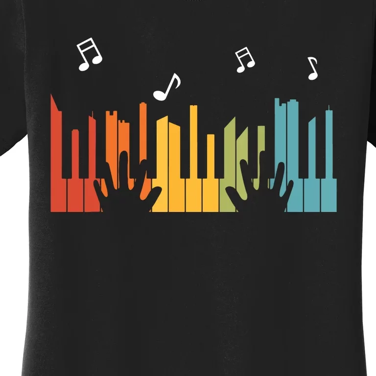 Keyboard Piano Player Gift Piano Women's T-Shirt