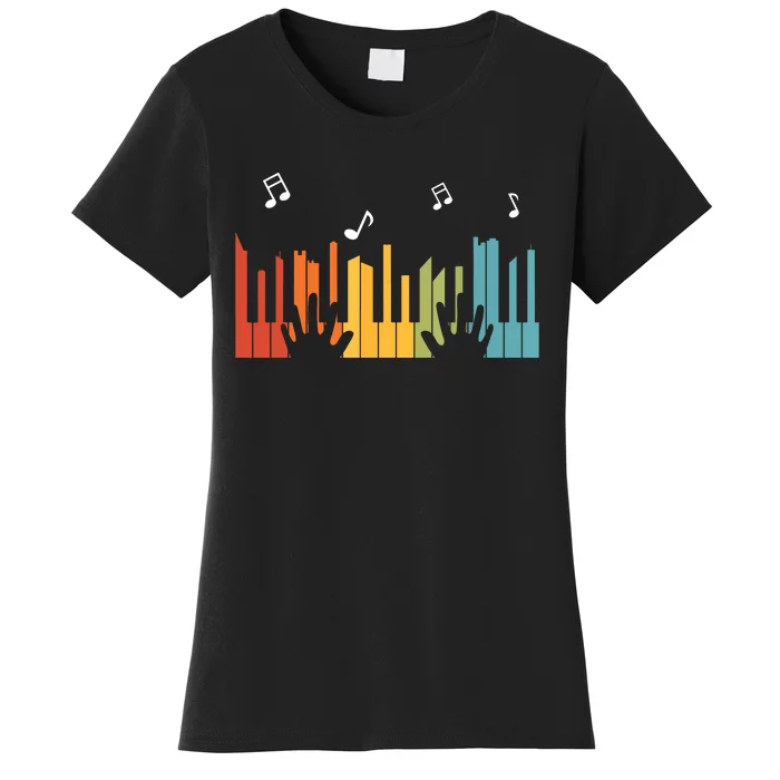 Keyboard Piano Player Gift Piano Women's T-Shirt