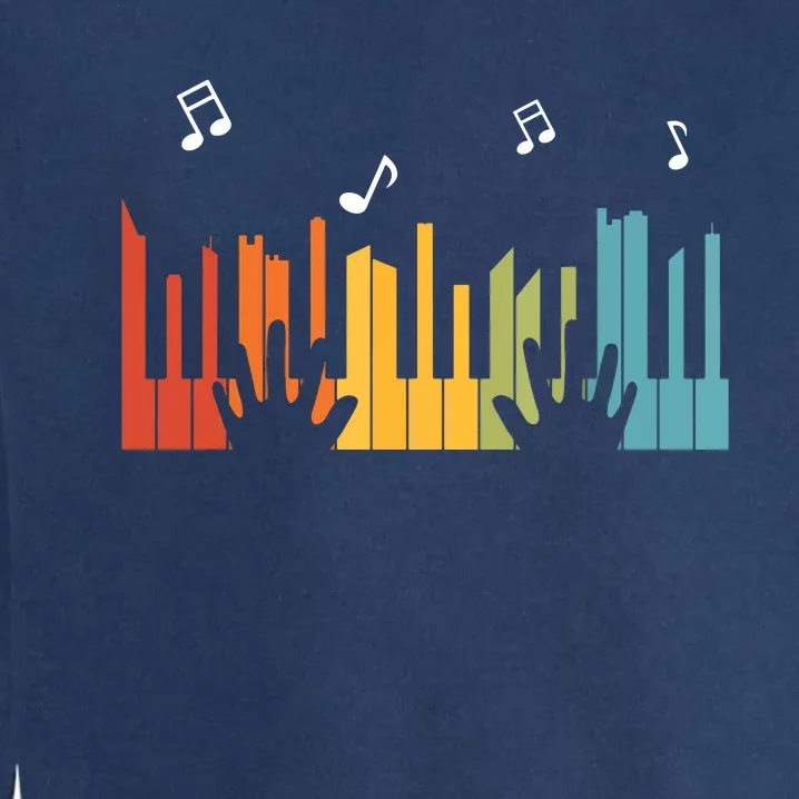 Keyboard Piano Player Gift Piano Garment-Dyed Sweatshirt