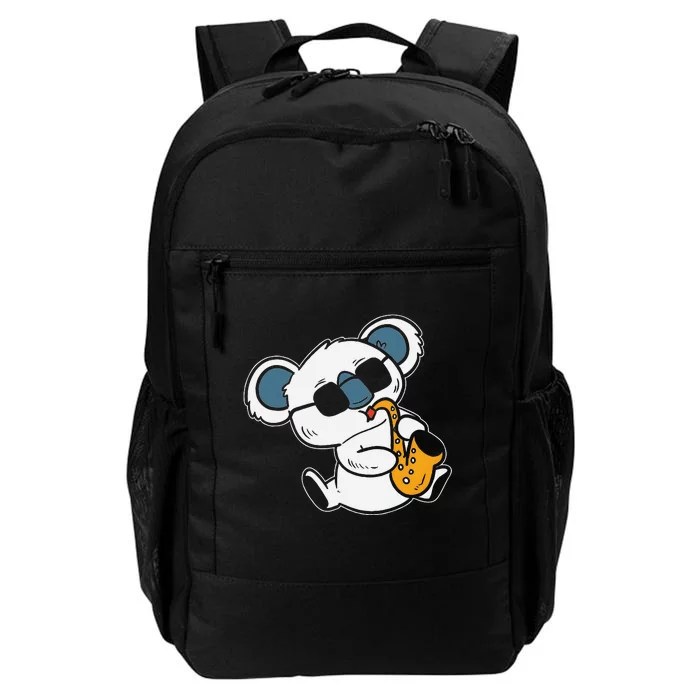 Koala Playing Saxophone Cute Band Member Daily Commute Backpack