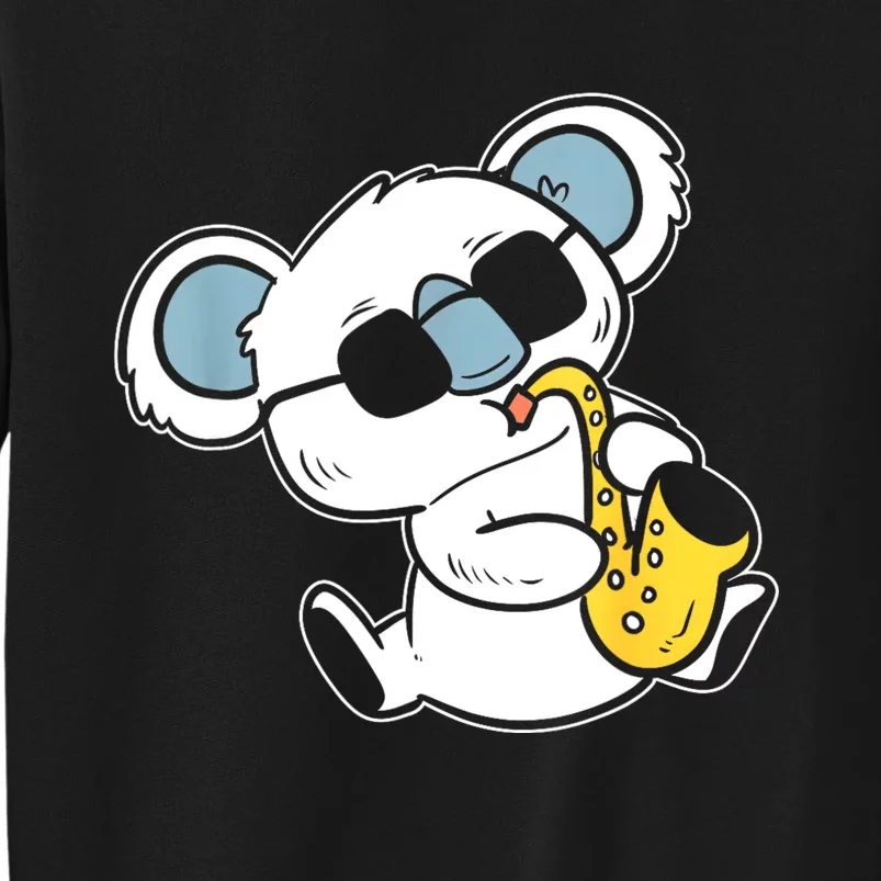 Koala Playing Saxophone Band Member Sweatshirt