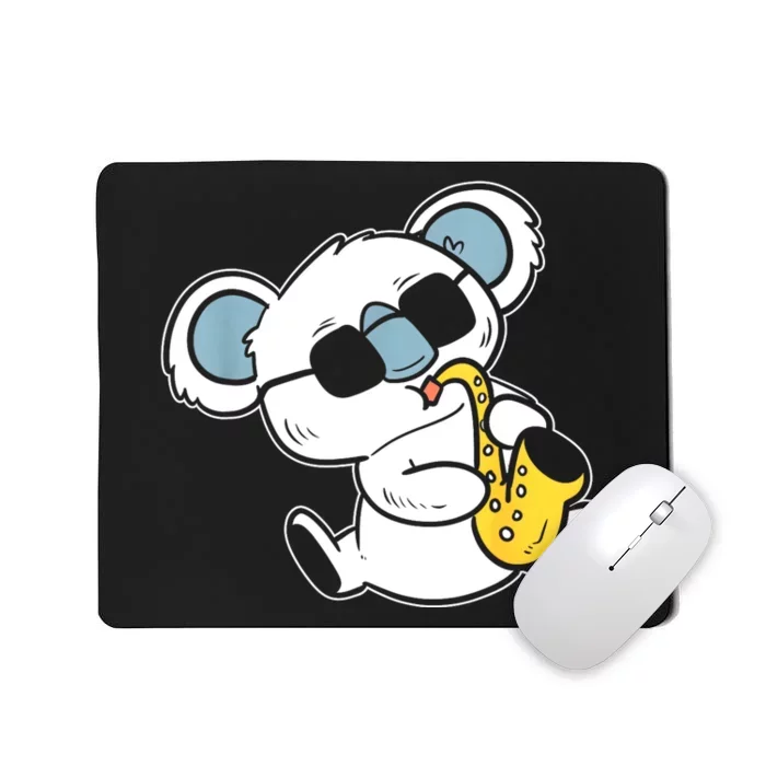 Koala Playing Saxophone Band Member Mousepad