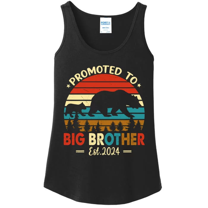 Kids Promoted To Big Brother Est 2024 Pregnancy Announcement Ladies Essential Tank