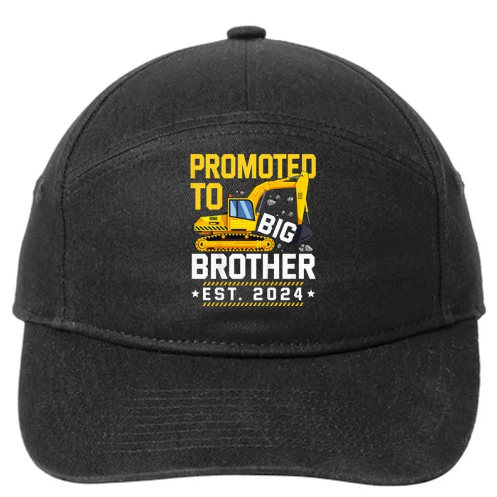 Kids Promoted To Big Bro 2024 Leveled Up To Big Brother 2024 Kids 7-Panel Snapback Hat