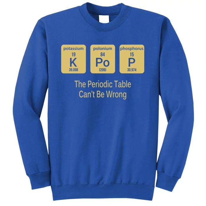 Kpop Periodic Table Seoul Hallyu Funny Korean Fashion Gayo Gift Sweatshirt