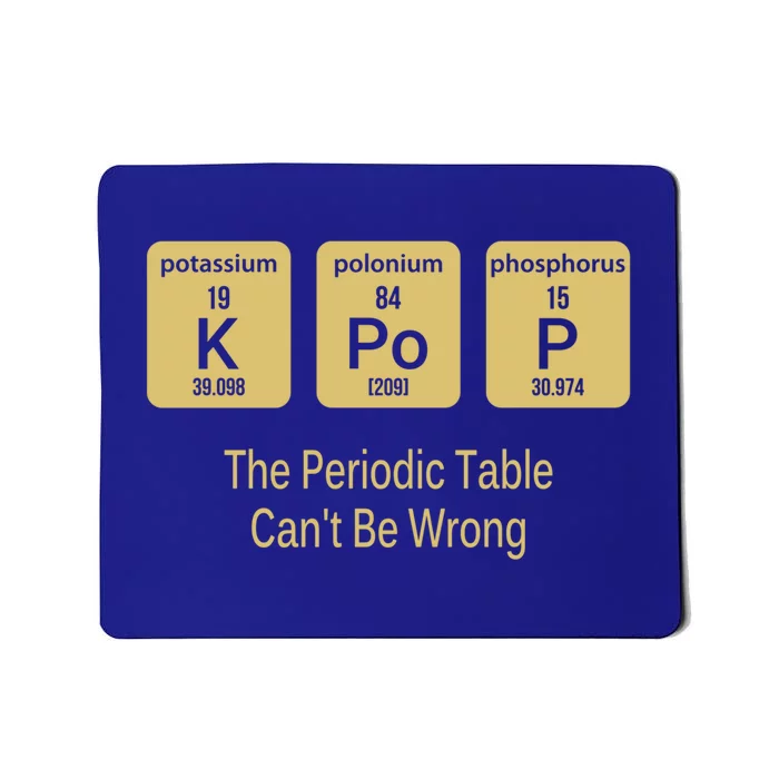 Kpop Periodic Table Seoul Hallyu Funny Korean Fashion Gayo Gift Mousepad