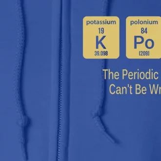 Kpop Periodic Table Seoul Hallyu Funny Korean Fashion Gayo Gift Full Zip Hoodie