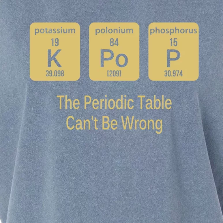 Kpop Periodic Table Seoul Hallyu Funny Korean Fashion Gayo Gift Garment-Dyed Women's Muscle Tee