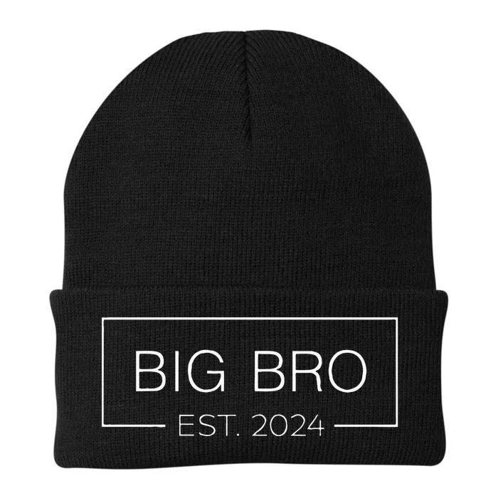 Kids Promoted To Big Brother Leveled Up To Big Bro Est 24 Knit Cap Winter Beanie