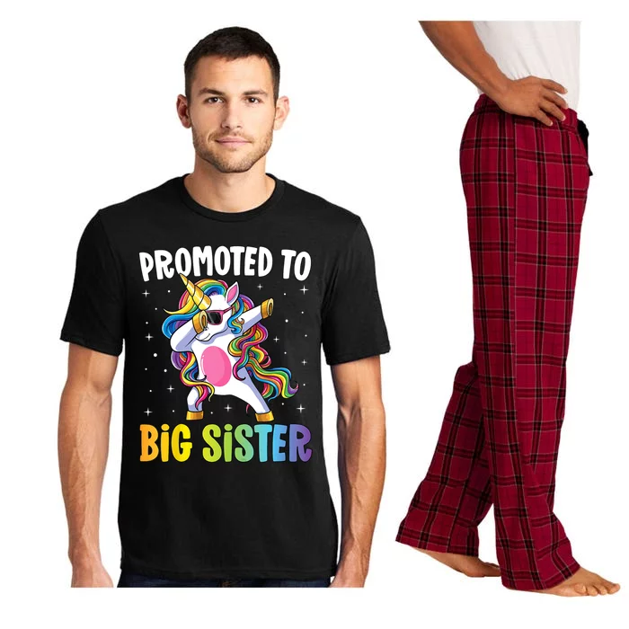 Kids Promoted To Big Sister Dabbing Unicorn Older Sister Pajama Set