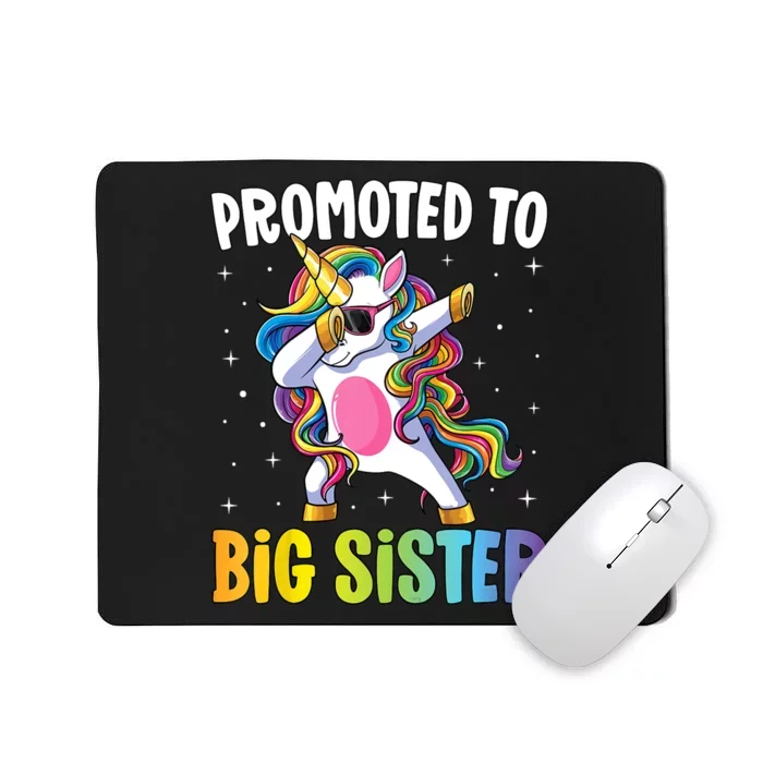 Kids Promoted To Big Sister Dabbing Unicorn Older Sister Mousepad