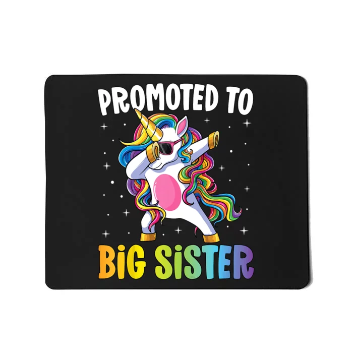 Kids Promoted To Big Sister Dabbing Unicorn Older Sister Mousepad