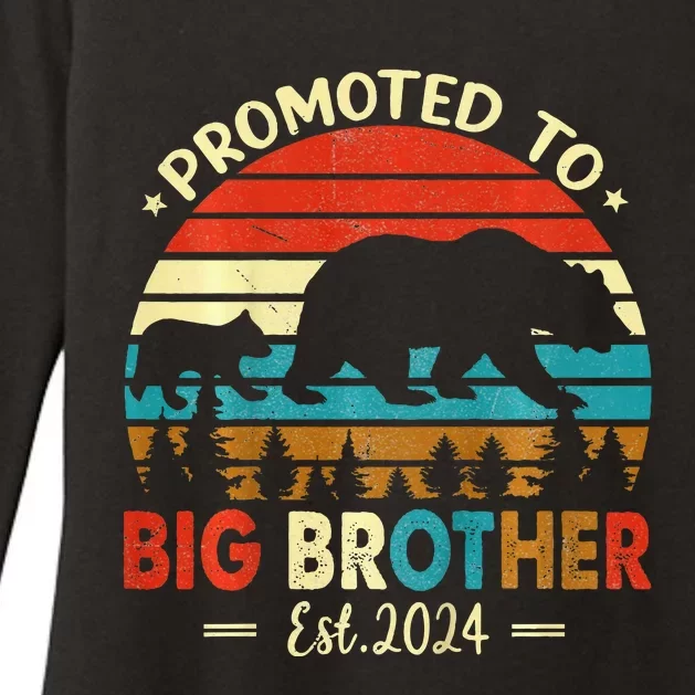 Kids Promoted To Big Brother Est 2024 Pregnancy Announcement Womens CVC Long Sleeve Shirt