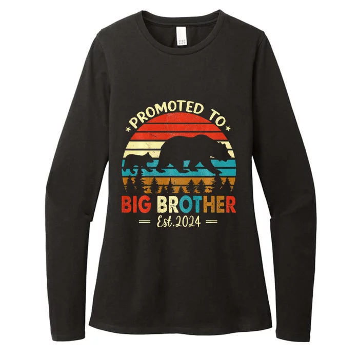 Kids Promoted To Big Brother Est 2024 Pregnancy Announcement Womens CVC Long Sleeve Shirt