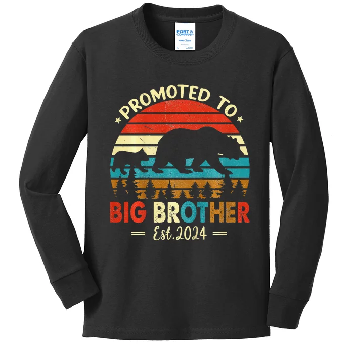 Kids Promoted To Big Brother Est 2024 Pregnancy Announcement Kids Long Sleeve Shirt