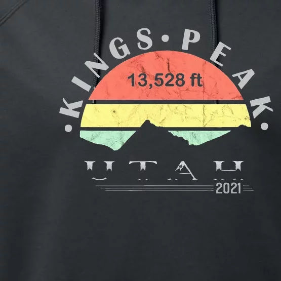 Kings Peak Utah Performance Fleece Hoodie