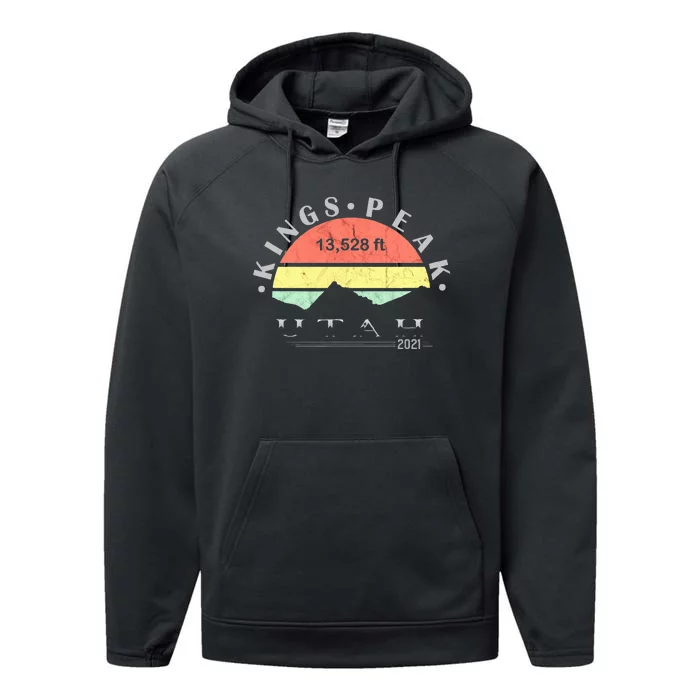 Kings Peak Utah Performance Fleece Hoodie