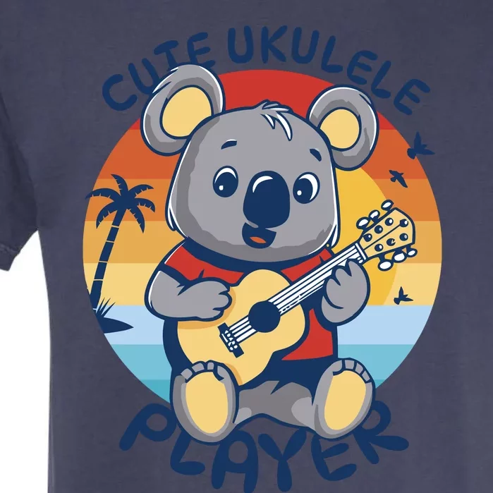 Koala Playing Ukulele Garment-Dyed Heavyweight T-Shirt