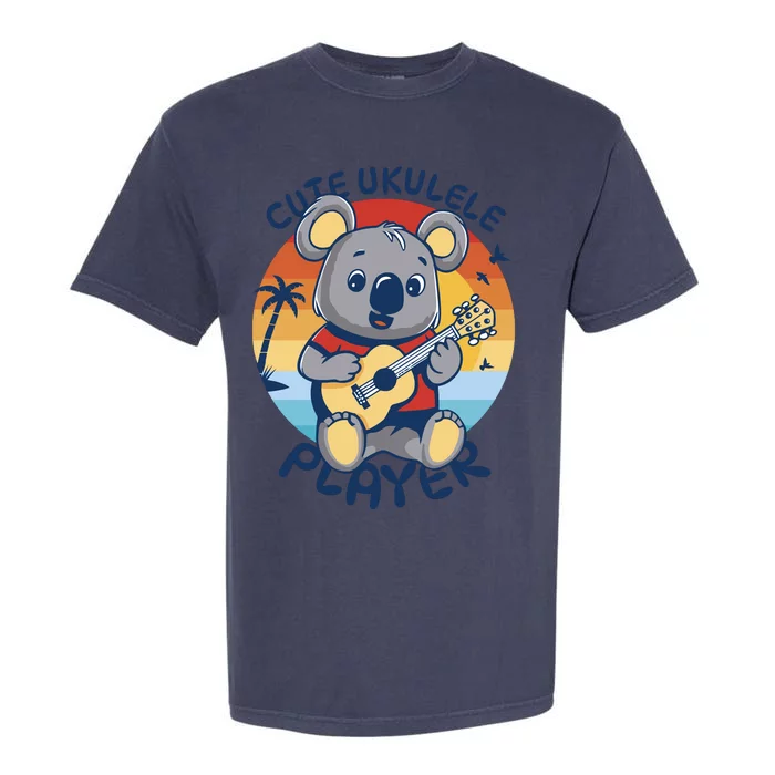 Koala Playing Ukulele Garment-Dyed Heavyweight T-Shirt