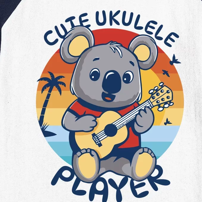 Koala Playing Ukulele Baseball Sleeve Shirt