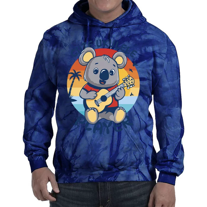 Koala Playing Ukulele Tie Dye Hoodie