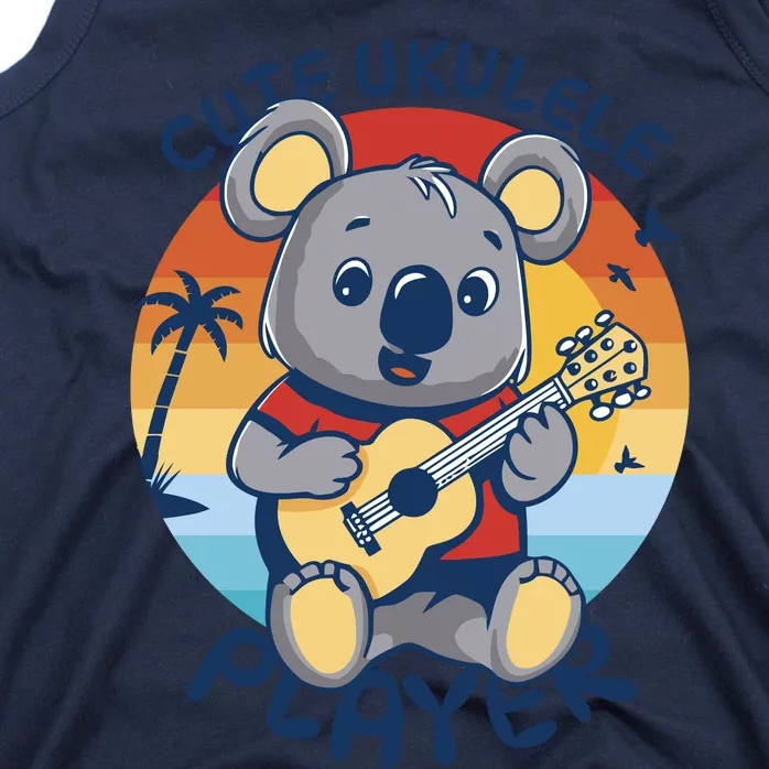 Koala Playing Ukulele Tank Top