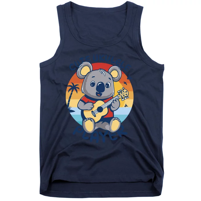 Koala Playing Ukulele Tank Top