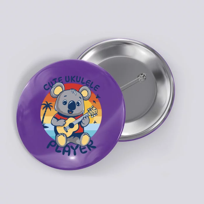 Koala Playing Ukulele Button