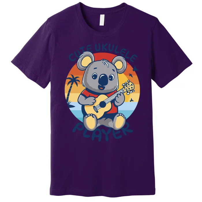 Koala Playing Ukulele Premium T-Shirt