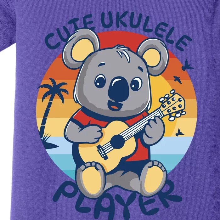 Koala Playing Ukulele Baby Bodysuit