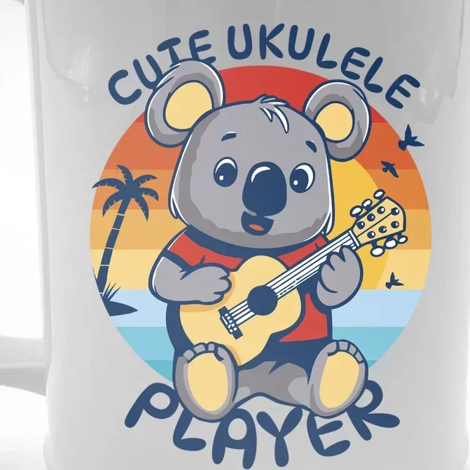 Koala Playing Ukulele Front & Back Beer Stein