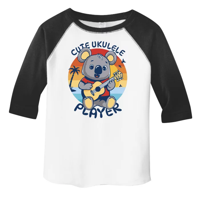 Koala Playing Ukulele Toddler Fine Jersey T-Shirt