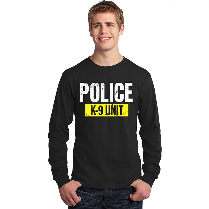 K9 Police Unit Dog Canine Officer Long Sleeve Shirt