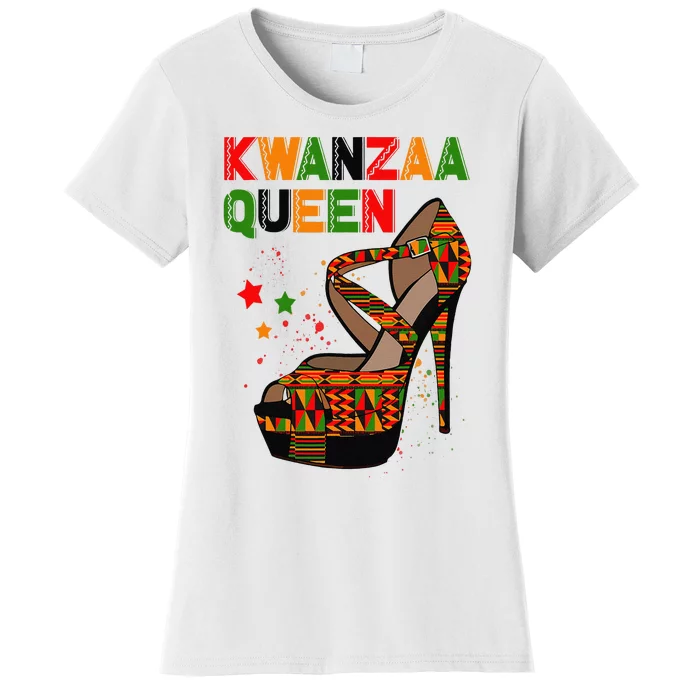 Kwanzaa Queen African American Africa Pride Black Women's T-Shirt