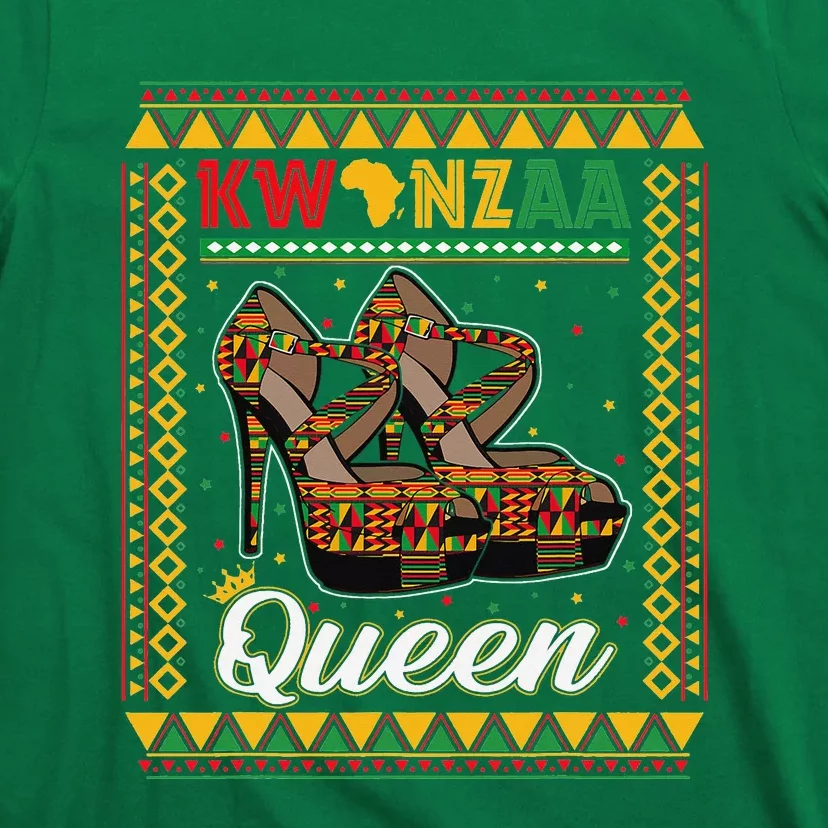 Kwanzaa Queen African American Africa Pride Black Women Girl T-Shirt