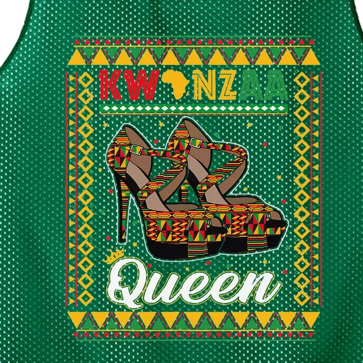 Kwanzaa Queen African American Africa Pride Black Women Girl Mesh Reversible Basketball Jersey Tank