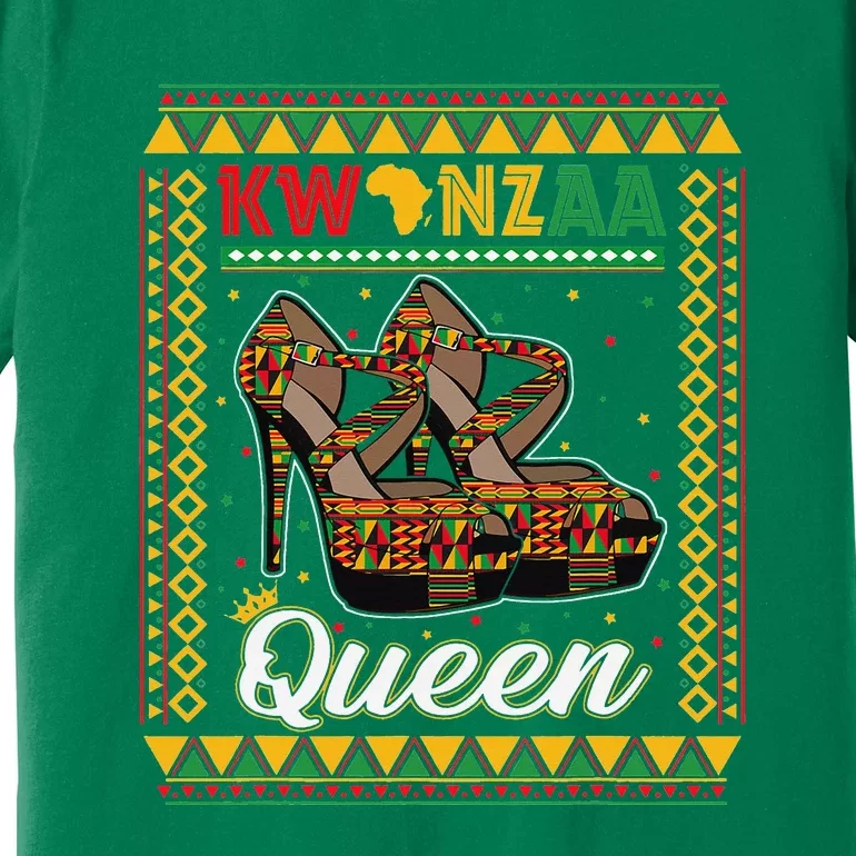 Kwanzaa Queen African American Africa Pride Black Women Girl Premium T-Shirt