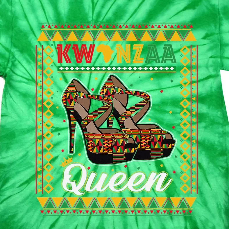 Kwanzaa Queen African American Africa Pride Black Women Girl Tie-Dye T-Shirt