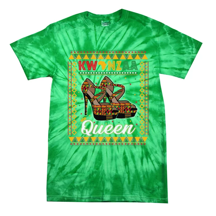 Kwanzaa Queen African American Africa Pride Black Women Girl Tie-Dye T-Shirt