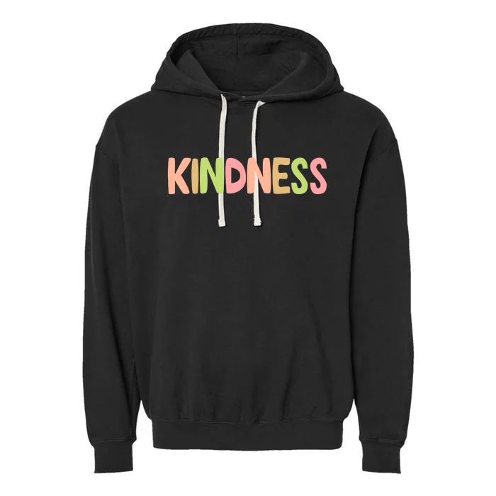 Kindness Quote Colorful Garment-Dyed Fleece Hoodie