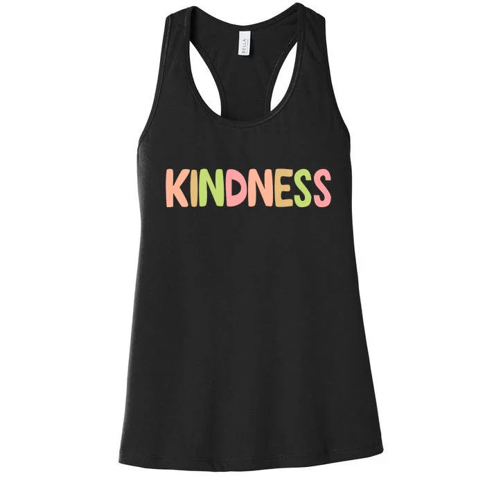 Kindness Quote Colorful Women's Racerback Tank