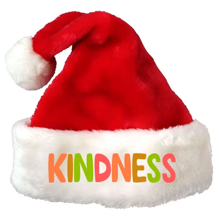 Kindness Quote Colorful Premium Christmas Santa Hat