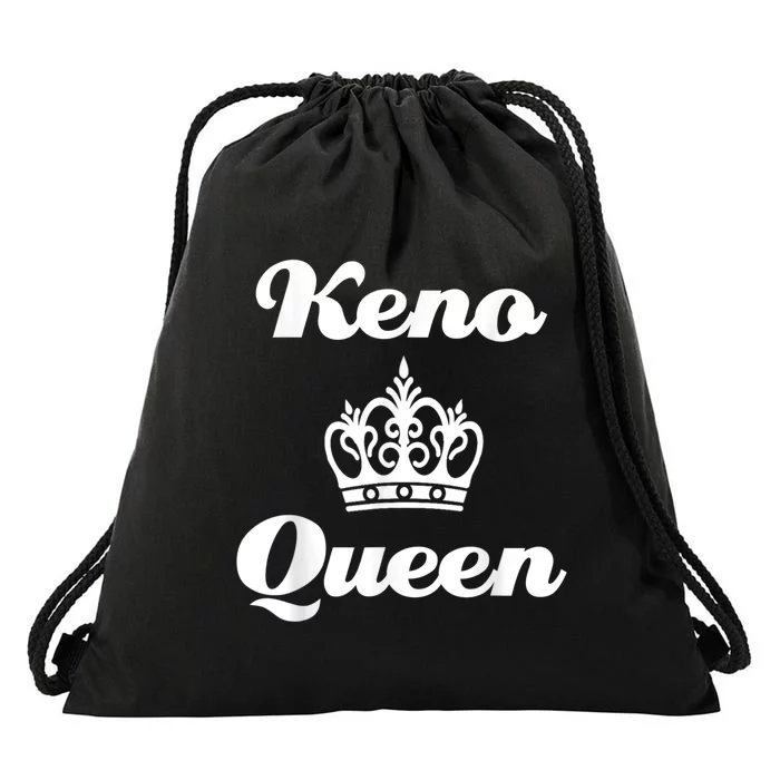 Keno Queen Casino Lover Drawstring Bag