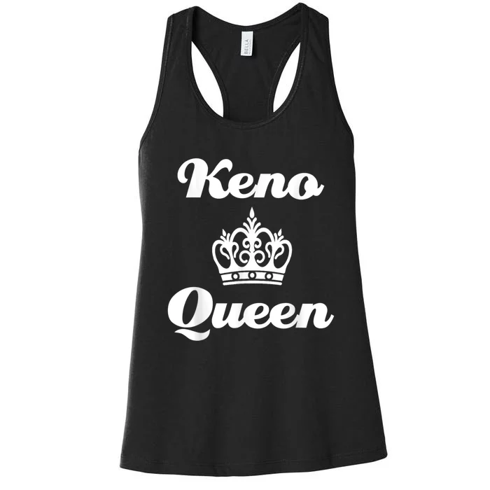 Keno Queen Casino Lover Women's Racerback Tank