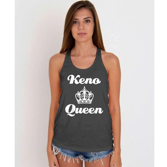 Keno Queen Casino Lover Women's Knotted Racerback Tank