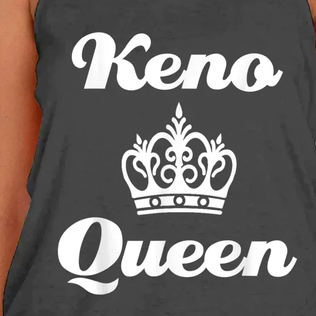 Keno Queen Casino Lover Women's Knotted Racerback Tank