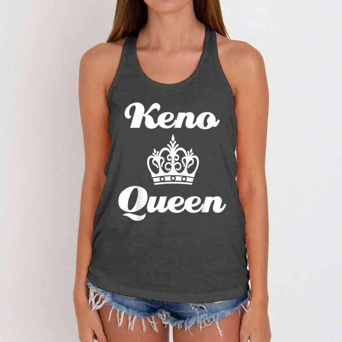 Keno Queen Casino Lover Women's Knotted Racerback Tank