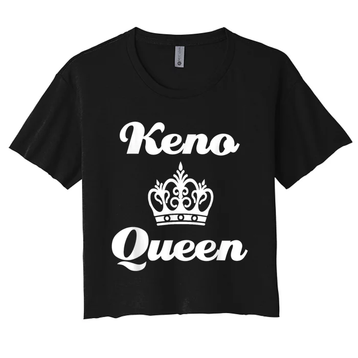 Keno Queen Casino Lover Women's Crop Top Tee