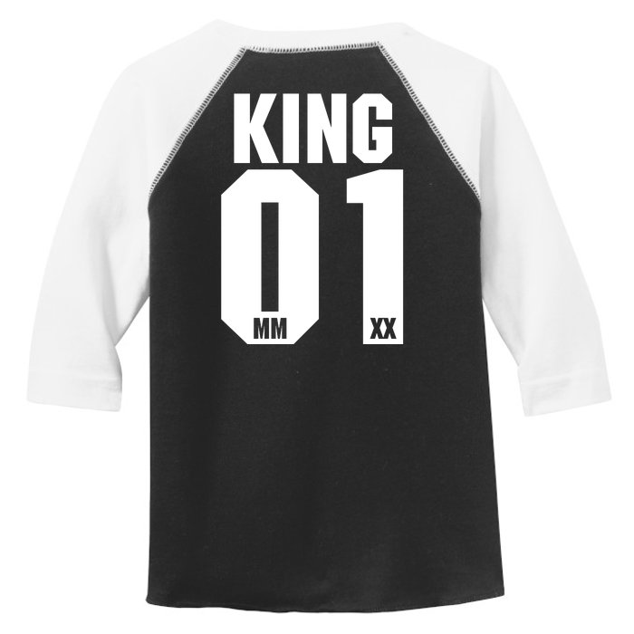 King & Queen 01 Family Matching Outfits King Dad Front & Back Toddler Fine Jersey T-Shirt